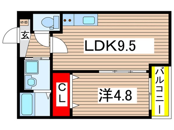 エバーグリーン武庫之荘の物件間取画像